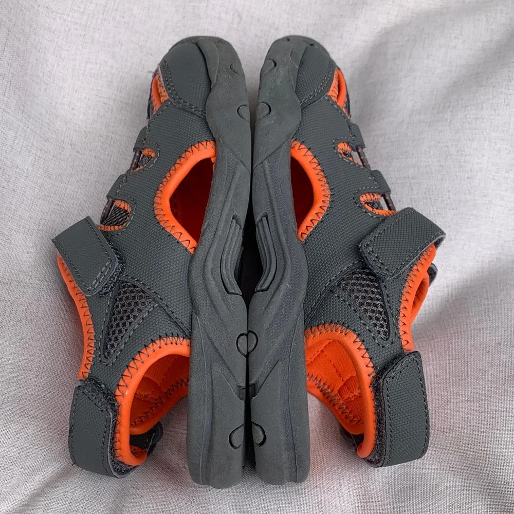 Kids Outdoor Adventure Sandals - Gray and Orange